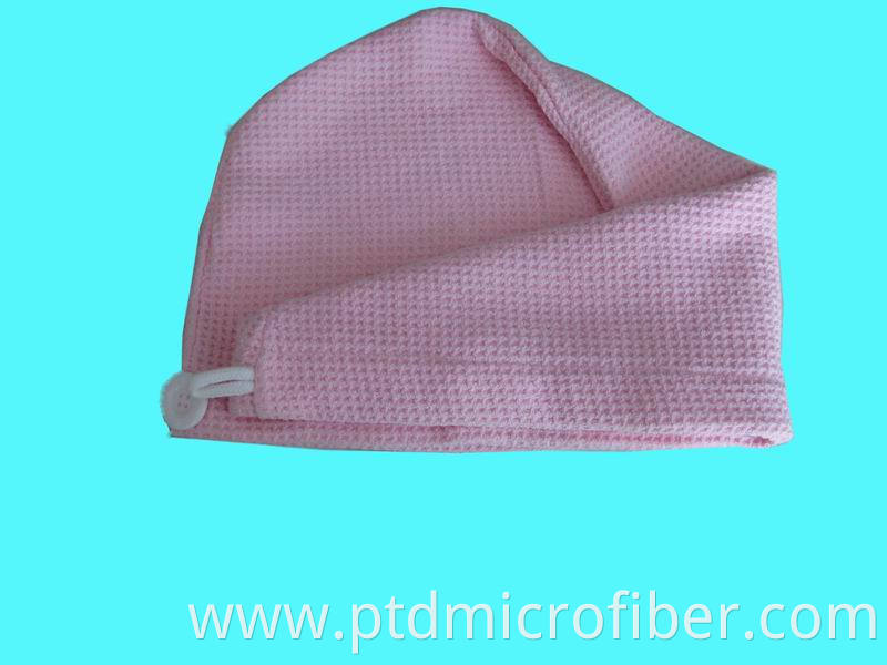 microfiber waffle turban towel